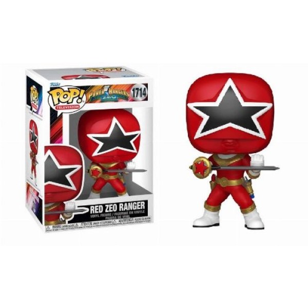 Funko Pop! Television: Power Rangers Zeo - Red Zeo Ranger #1714 Vinyl Figure Funko Pop! Television: Power Rangers Zeo - Red Zeo Ranger #1714 Vinyl Figure