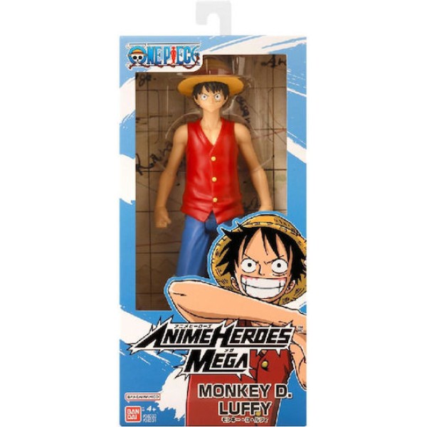Bandai Anime Heroes Mega World Collectable: One Piece - Monkey D. Luffy Action Figure (30cm) (38331)