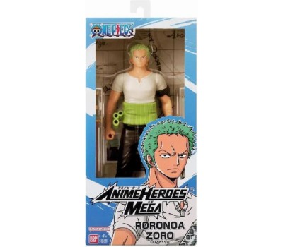 Bandai Anime Heroes Mega World Collectable: One Piece - Roronoa Zoro Action Figure (30cm) (38332)