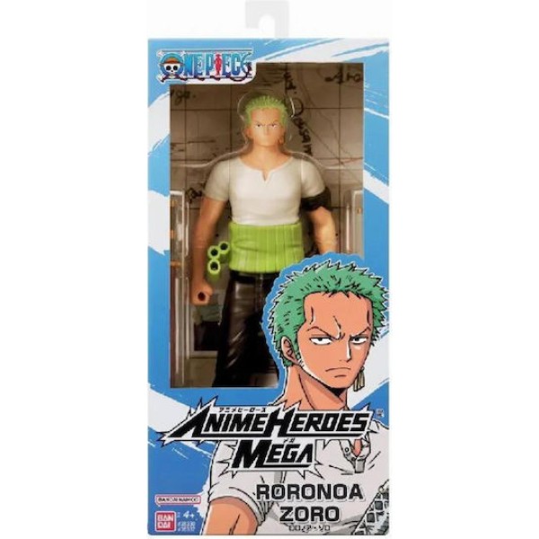Bandai Anime Heroes Mega World Collectable: One Piece - Roronoa Zoro Action Figure (30cm) (38332)