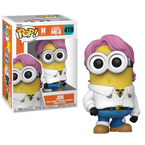 Funko Pop! Rocks: Despicable Me 4 x BTS - Jin #419 Vinyl Figure