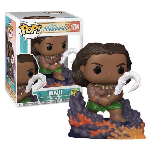 Funko Pop! Premium: Moana - Maui (Glows in The Dark) #1764 Vinyl Figure
