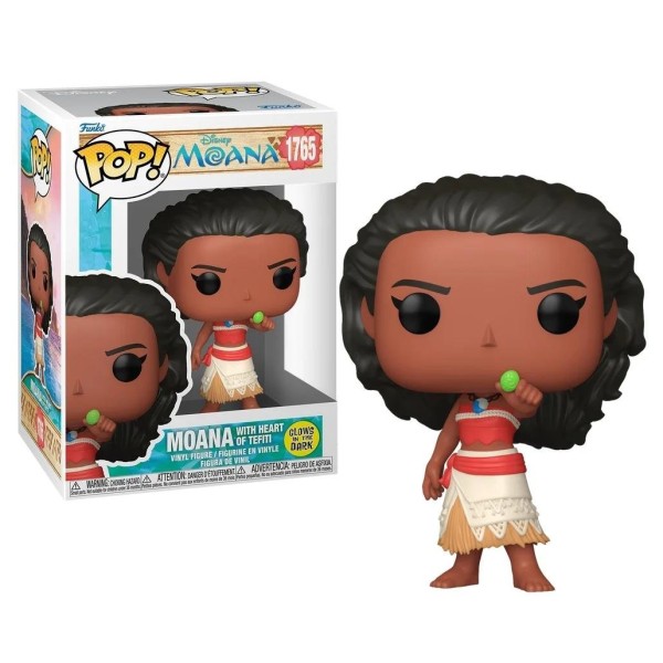 Funko Pop! Disney: Moana - Moana with Heart of Tefiti (Glows in The Dark) #1765 Vinyl Figure