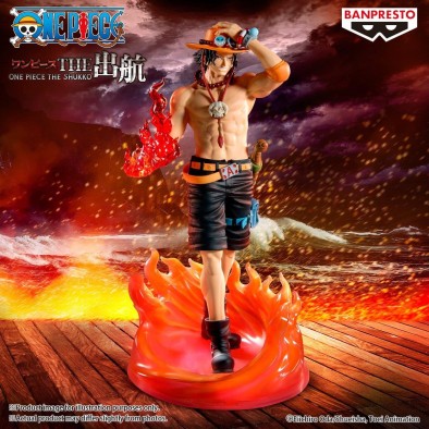 Banpresto The Shukko Special: One Piece - Portgas D.Ace Statue (20cm) (71207)