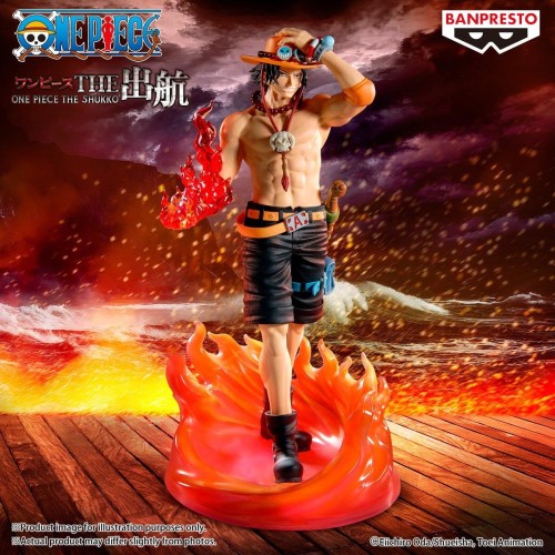 Banpresto The Shukko Special: One Piece - Portgas D.Ace Statue (20cm) (71207)