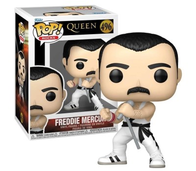 Funko Pop! Rocks: Queen - Freddie Mercury (White Singlet) #496 Vinyl Figure