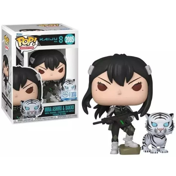 Funko Pop! Animation: Kaiju No.8 - Mina Ashiro & Bakko (Special Edition) #2085 Vinyl Figures Funko Pop! Animation: Kaiju No.8 - Mina Ashiro & Bakko (Special Edition) #2085 Vinyl Figures