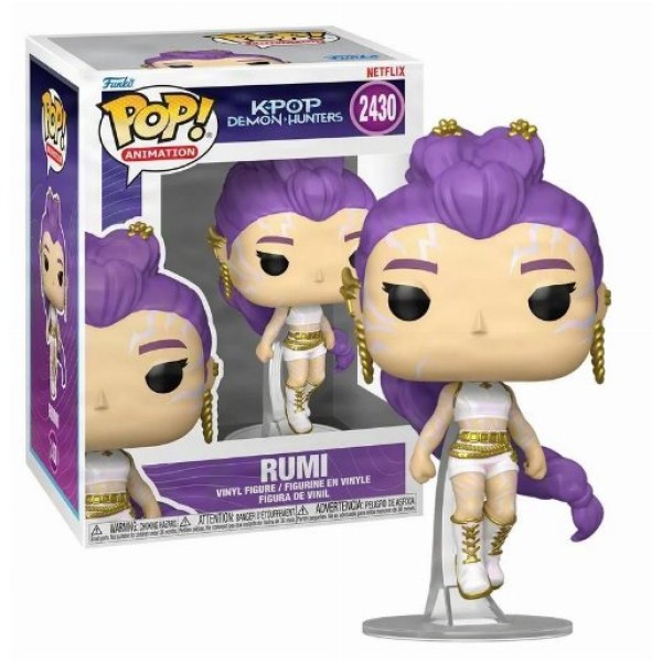 Funko Pop! Animation: K-Pop Demon Hunters - Rumi (Glows in The Dark*) #2430 Vinyl Figure