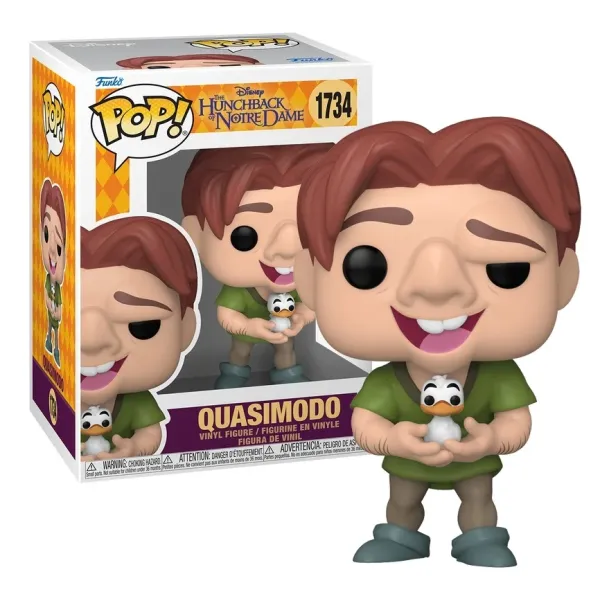 Funko Pop! Disney: The Hunchback of Notre Dame - Quasimodo (with Bird) #1734 Vinyl Figure