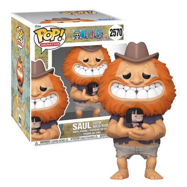 Funko Pop! Super: One Piece - Saul with Nico Robin #2570 Vinyl Figure (6