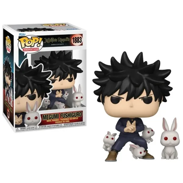 Funko Pop! Animation: Jujutsu Kaisen - Megumi Fushiguro (with Rabbit) #1883 Vinyl Figure Funko Pop! Animation: Jujutsu Kaisen - Megumi Fushiguro (with Rabbit) #1883 Vinyl Figure