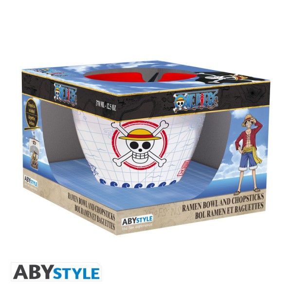 Abysse: One Piece - Monkey D. Luffy Ramen Bowl with Chopsticks (ABYBOL081)