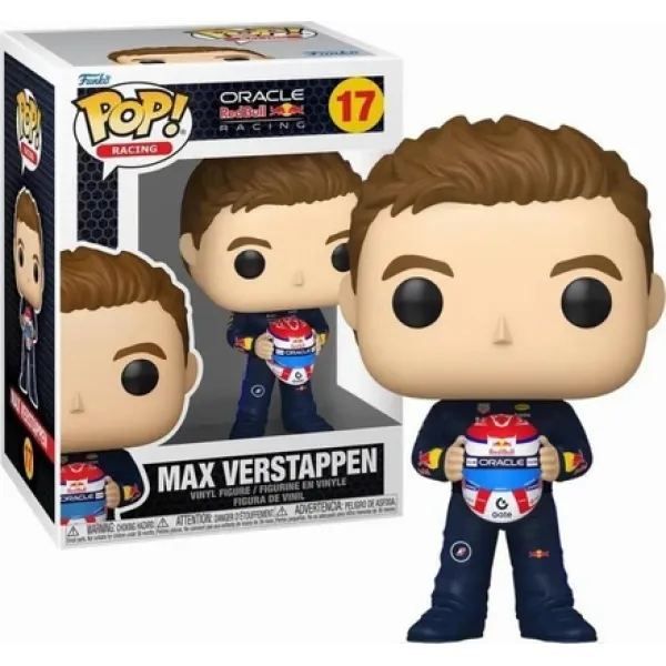 Funko Pop! Racing: Oracle Red Bull - Max Verstappen (Holding Helmet) #17 Vinyl Figure