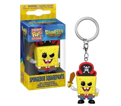 Funko Pocket Pop!: The SpongeBob Movie: Search for SquarePants - SpongeBob SquarePants (Pirate) Vinyl Figure Keychain