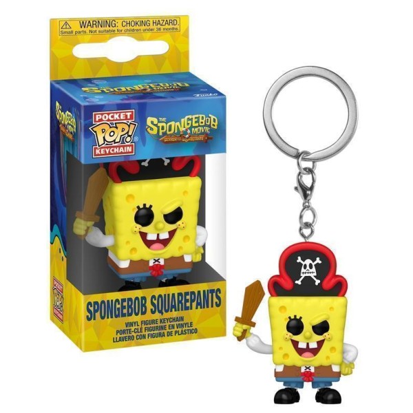Funko Pocket Pop!: The SpongeBob Movie: Search for SquarePants - SpongeBob SquarePants (Pirate) Vinyl Figure Keychain