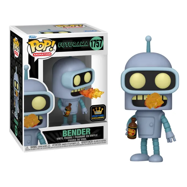 Funko Pop! Animation: Futurama - Bender* (Specialty Series Exclusive) #1757 Vinyl Figure