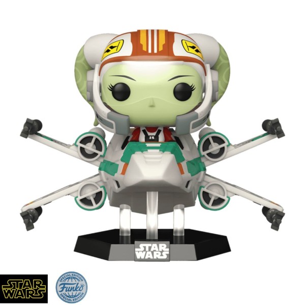 Funko Pop! Rides Super Deluxe Disney: Star Wars Rebels - Hera Syndulla in X-wing Starfighter (Special Edition) #642 Vinyl Figure