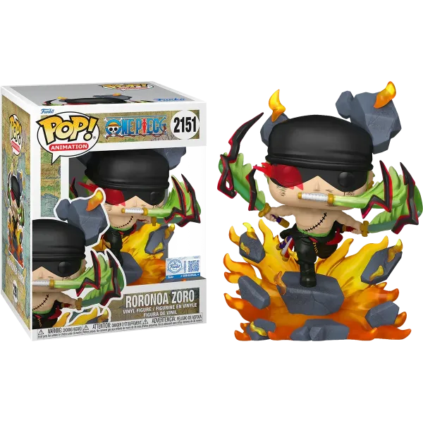 Funko Pop! Premium: One Piece - Roronoa Zoro (King of Hell) (Special Edition) #2151 Vinyl Figure