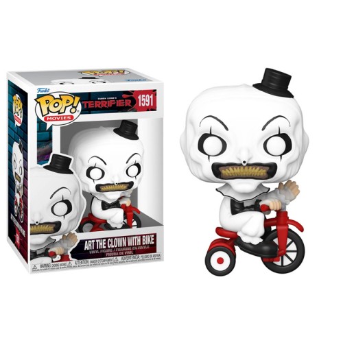 Funko Pop! Movies: Damien Leone's Terrifier - Art the Clown with Bike #1591 Vinyl Figure