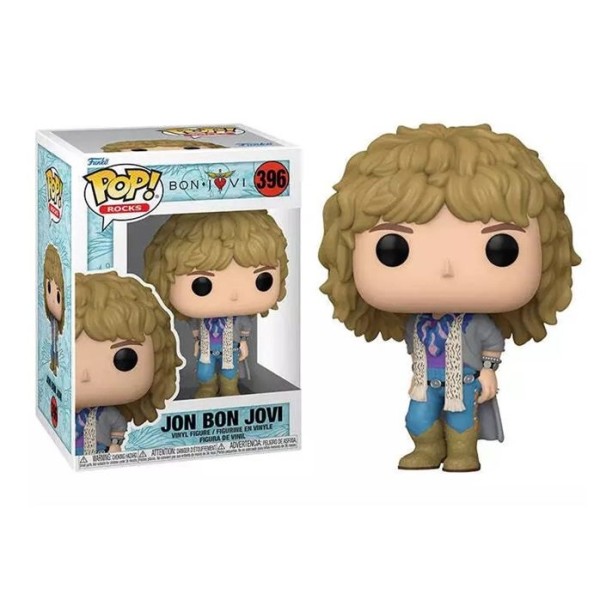 Funko Pop! Rocks: Bon Jovi - Jon Bon Jovi (1980's) #396 Vinyl Figure