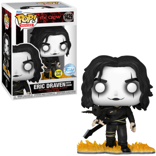 Funko Pop! Movies: The Crow - Eric Draven with Crow (Glows in the Dark) (Special Edition) #1429 Vinyl Figure