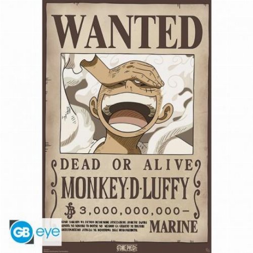 One Piece - Monkey D. Luffy Wanted Poster Αυθεντική Αφίσα (92x61cm)