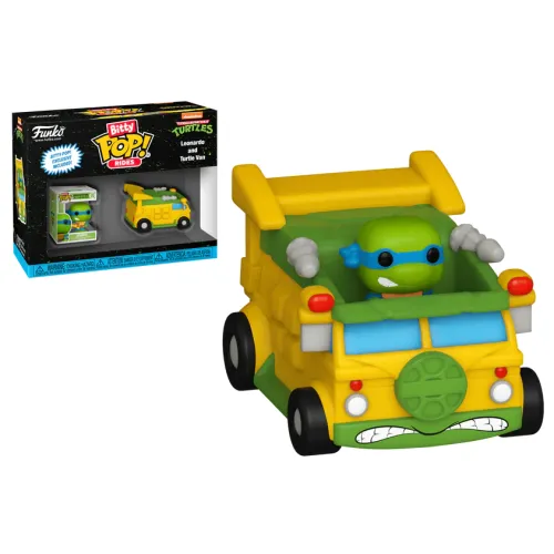 Funko Funko Bitty Pop! Rides: Teenage Mutant Ninja Turtles - Leonardo and Turtle Van Vinyl FiguresVinyl Figures