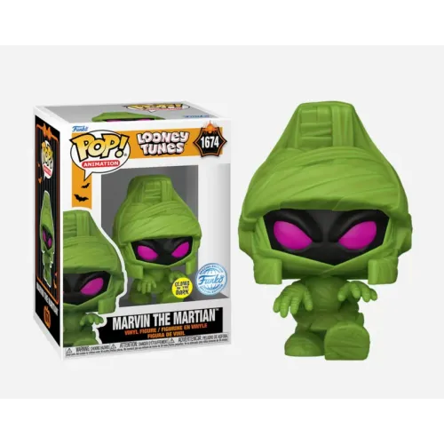 Funko Pop! Animation: Looney Tunes - Marvin the Martian (Mummy​) (Glows in the Dark) (Special Edition) #1674 Vinyl Figure