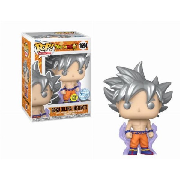 Funko Pop! Animation: Dragon Ball Super - Goku (Ultra Instinct) (Glows in the Dark) (Special Edition) #1694 Vinyl Figure