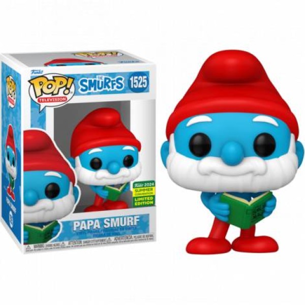 Funko Pop! Smurfs - Papa Smurf (Convention Limited Edition) #1525 Vinyl Figure