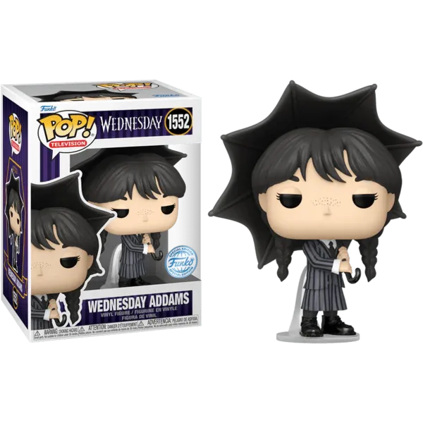 Funko Pop! Television: Wednesday - Wednesday Addams with Umbrella (Special Edition) #1552 Vinyl Figure