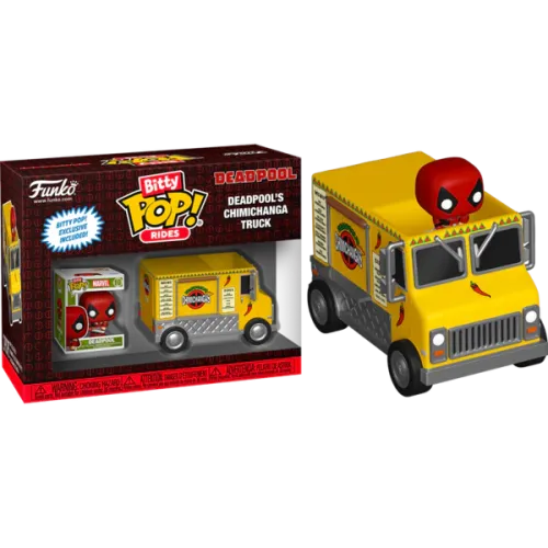 Funko Bitty Pop! Rides: Marvel - Deadpool and Deadpool's Chimichanga Truck Vinyl Figure