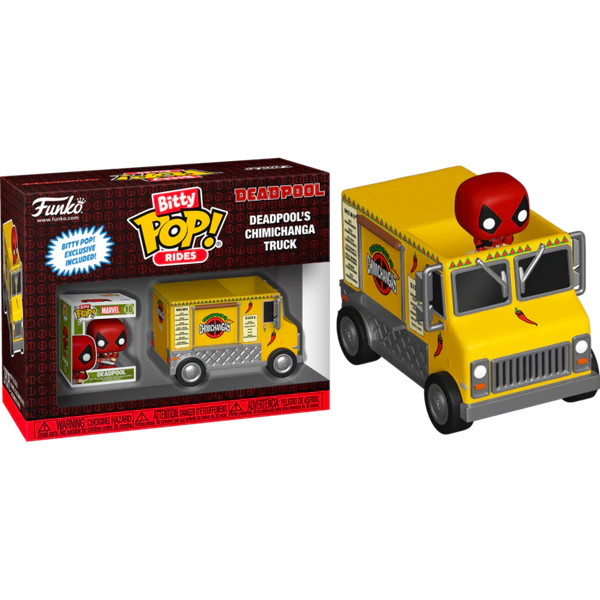 Funko Bitty Pop! Rides: Marvel - Deadpool and Deadpool's Chimichanga Truck Vinyl Figure