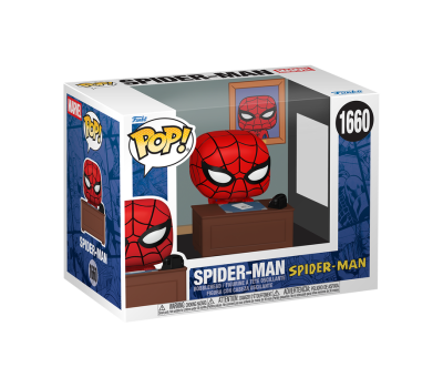 Funko Pop! Premium: Marvel Meme - Spiderman w/Desk #Vinyl Figure