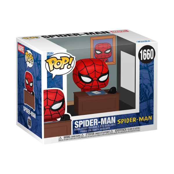 Funko Pop! Premium: Marvel Meme - Spiderman w/Desk #Vinyl Figure