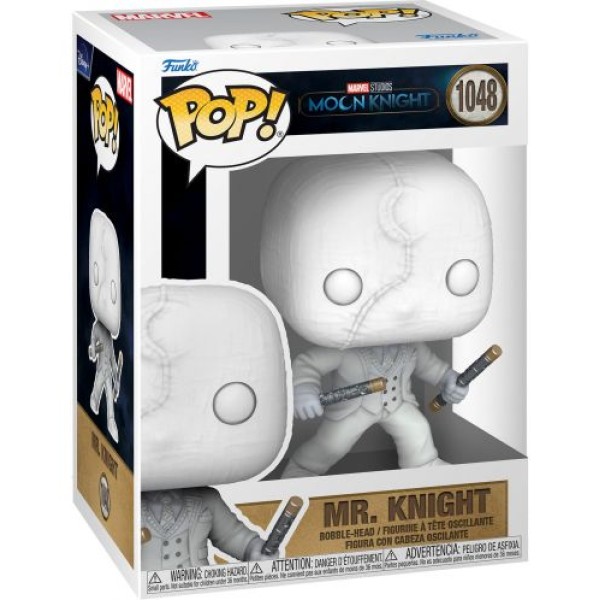 Funko Pop! Marvel: Moon Knight - Mr. Knight #1048 Bobble-Head Vinyl Figure