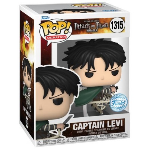 Funko Pop! Animation: Attack on Titan S5 - Captain Levi (Special Edition) #1315 Vinyl Figure