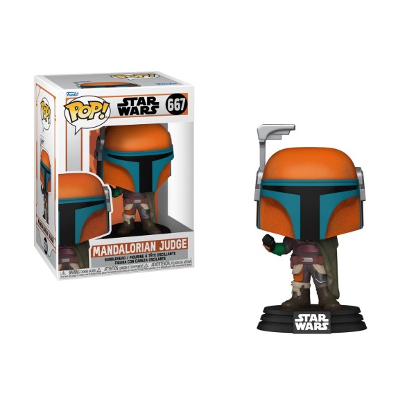 Funko Pop! Disney Star Wars: The Mandalorian - Mandalorian Judge #667 Bobble-Head Vinyl Figure