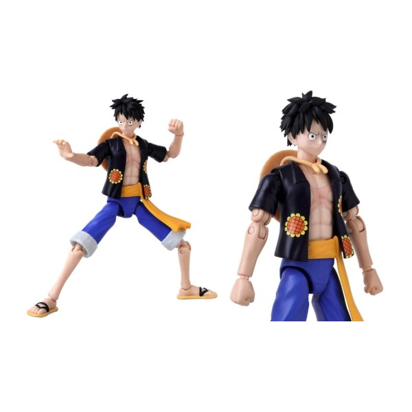 Bandai Anime Heroes: One Piece - Monkey D. Luffy Dressrosa Version Action Figure (37007)