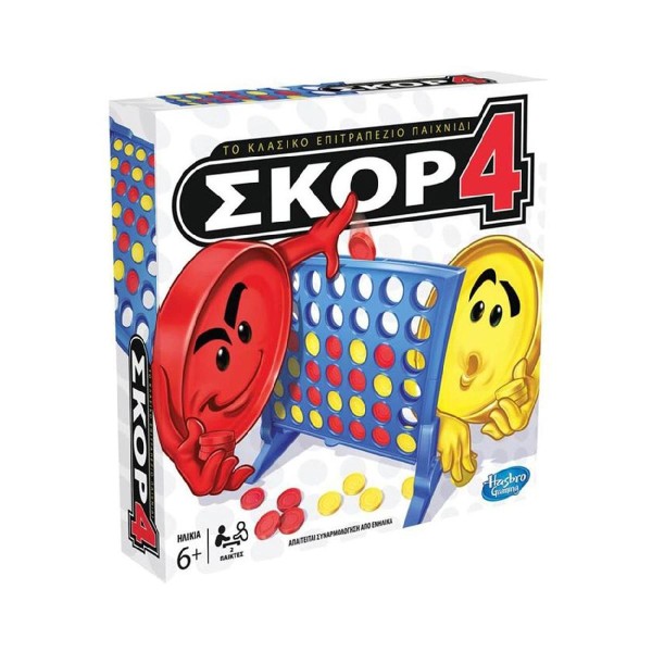 Hasbro Σκορ 4 - Ελληνικό Επιτραπέζιο (A5640) Hasbro Σκορ 4 - Ελληνικό Επιτραπέζιο (A5640)
