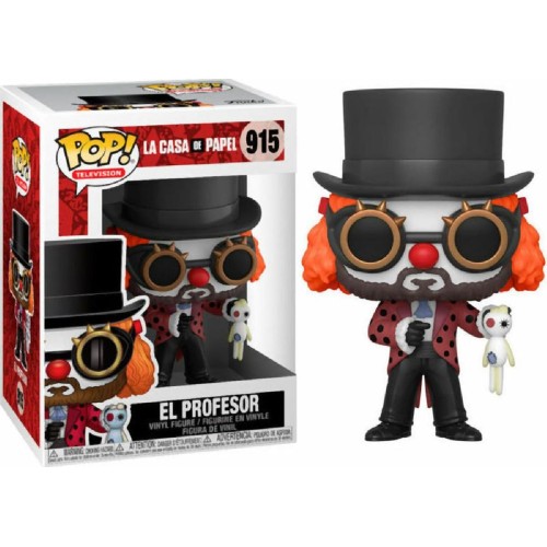 Funko Pop! Television: La Casa de Papel - EL Profesor (Clown) #915 Vinyl Figure