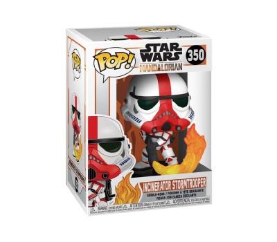 Funko Pop! Disney Star Wars: The Mandalorian - Incinerator Stormtrooper #350 Bobble-Head Vinyl Figure