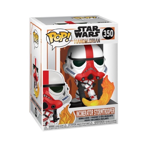 Funko Pop! Disney Star Wars: The Mandalorian - Incinerator Stormtrooper #350 Bobble-Head Vinyl Figure