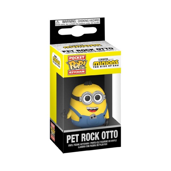 Funko Pocket Pop!: Minions The Rise Of Gru - Pet Rock Otto Vinyl Figure Keychain Funko Pocket Pop!: Minions The Rise Of Gru - Pet Rock Otto Vinyl Figure Keychain