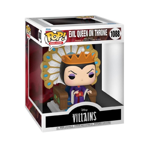 Funko Pop! Deluxe: Disney Villains Snow White and the Seven Dwarfs - Evil Queen on Throne #1088 Vinyl Figure Funko Pop! Deluxe: Disney Villains Snow White and the Seven Dwarfs - Evil Queen on Throne #1088 Vinyl Figure