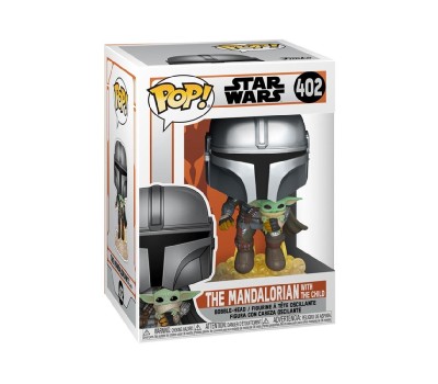 Funko Pop! Disney Star Wars: The Mandalorian - The Mandalorian With The Child #402 Bobble-Head Vinyl Figure