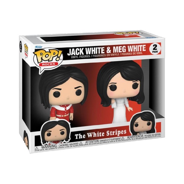 Funko Pop! 2-Pack Rocks: The White Stripes - Jack White & Meg White Vinyl Figures Funko Pop! 2-Pack Rocks: The White Stripes - Jack White & Meg White Vinyl Figures