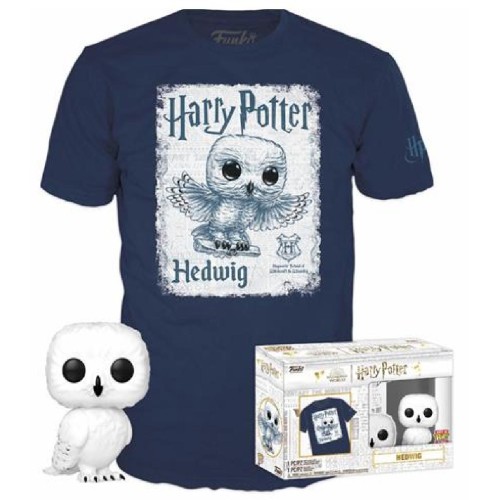 Funko Pop!  Tee (Adult): Harry Potter - Hedwig Vinyl Figure  T-Shirt (L)