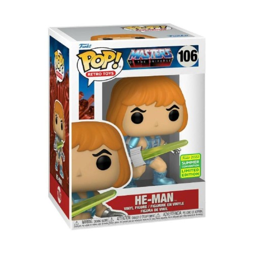 Funko Pop! Retro Toys Masters of the Universe - He-Man (Laser Power) (Summer Convention Limited Edition) #106 Vinyl Figure