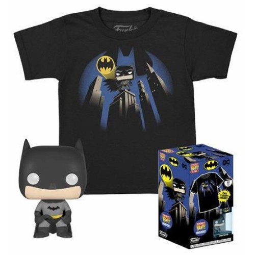 Funko Pocket Pop!  Tee (Child): DC - Batman (Special Edition) Vinyl Figure  T-Shirt (L)